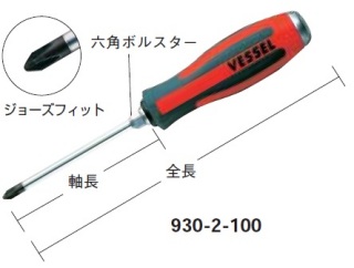 ベッセル メガドラ貫通ドライバーの画像です。 ベッセル メガドラ貫通ドライバー